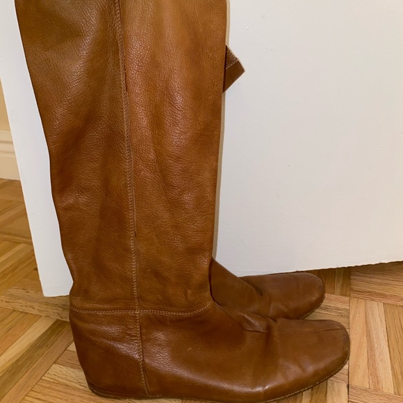 Prada Brown Leather Slouch Boots size 9.5 - Picture 9 of 16